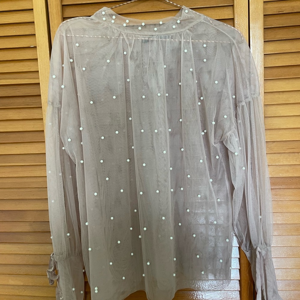 Nude See Through Top